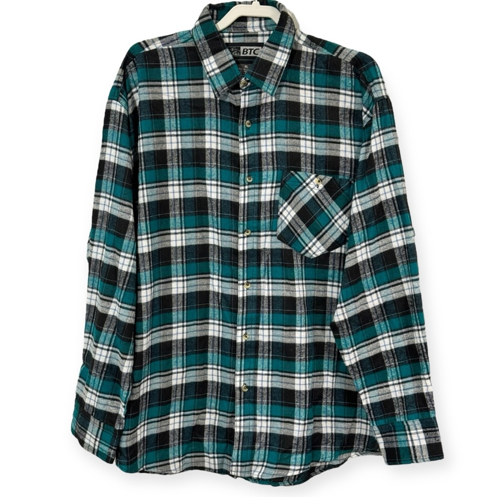 BTC Men’s Flannel‎ Long Sleeve Shirt Size XL